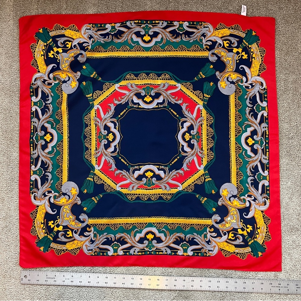 Vintage 30” Scarf Made in Italy